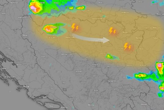 Nevrijeme prijeti dijelovima Bosne, Hercegovina i dalje pod visokim temperaturama